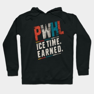 Distressed PWHL Ice Time Earned. Hoodie